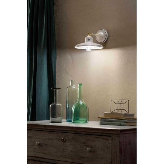 rustikalne rucne malovana keramika nastenna lampa stena osvetlenie kuchyna obyvacka ferroluce lampy budapest showroom.jpg